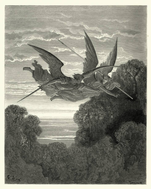 istock Milton's Paradise Lost -  In search of whom they sought 680251488