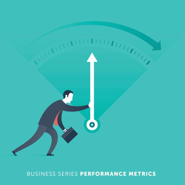 Performance Metrics Performance Metrics Character Vector Illustration kpi-indicators stock illustrations