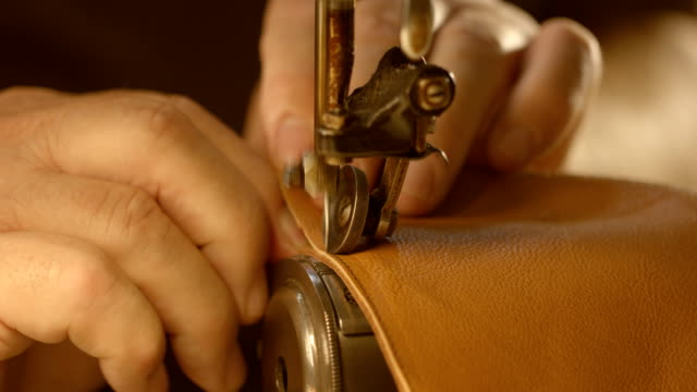 Sewing leather