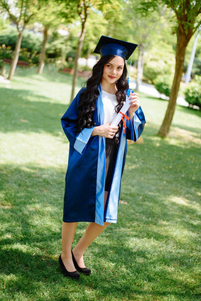 istock Beautiful young girl graduated 680268210