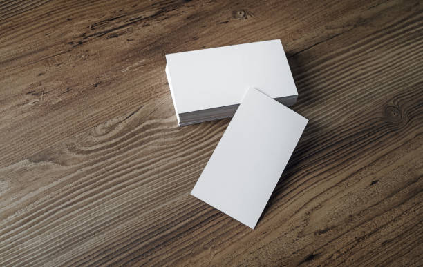 istock Mockup of blank business cards 680283552