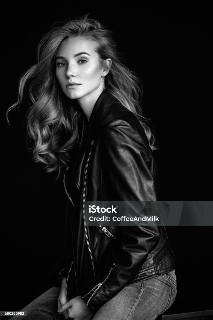 Portrait of a beautiful woman Fashion Model Stock Photo