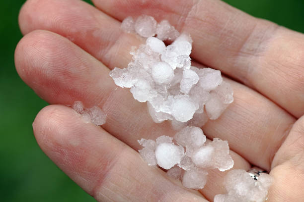 istock Hailhorn in spring. Spring storm with sleet 680304960