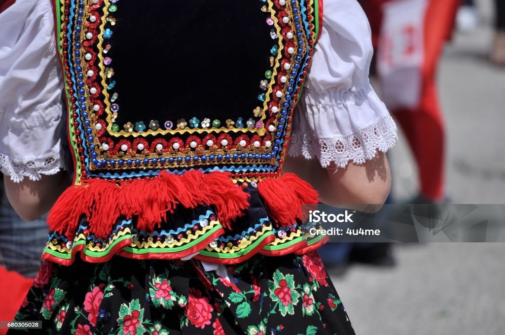 Fantasia de povo tradicional polaca. - Foto de stock de Cultura polonesa royalty-free