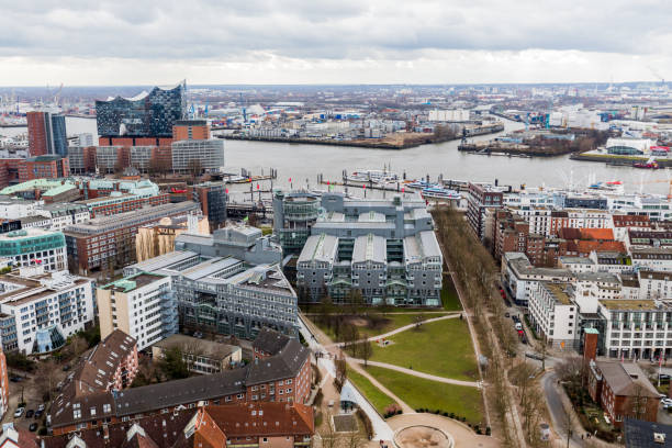 istock Aerial view Hamburg, Germany 680311880