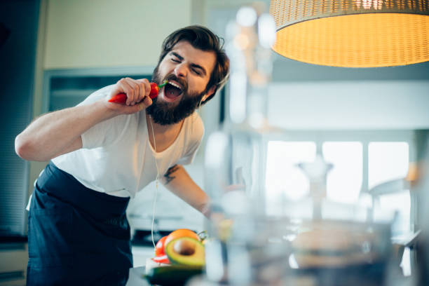 cooking can be fun - food staple audio imagens e fotografias de stock