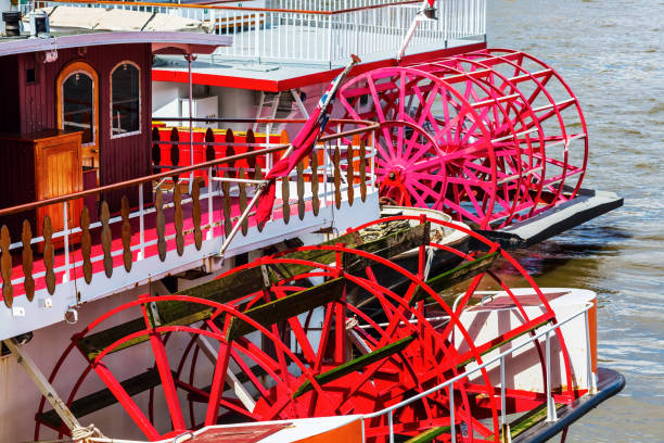 istock paddlewheels of an old sternwheeler 680338594