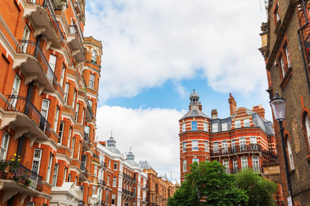 istock old buildings in Kensington, UK 680338664