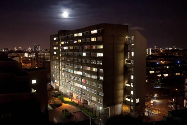 Council Estate in Tower Hamlets in London