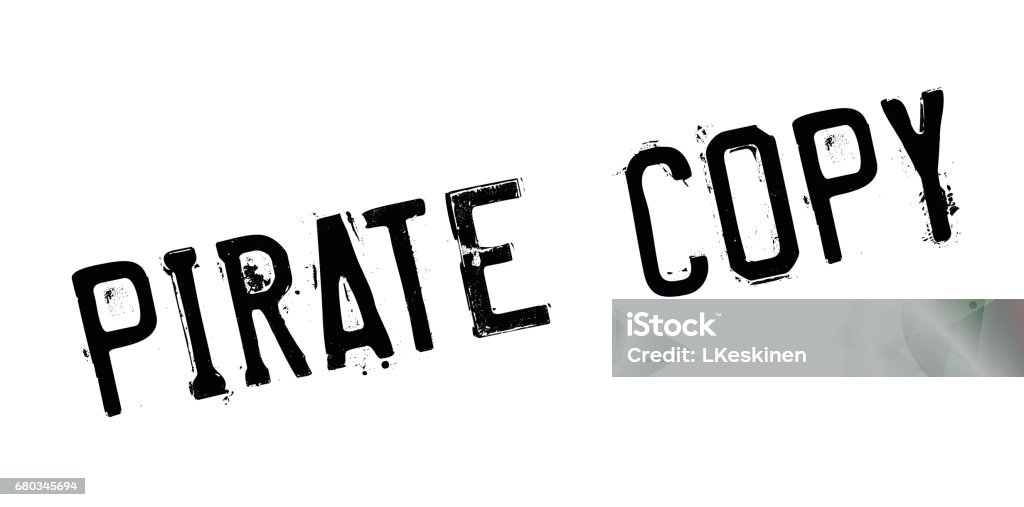 Pirate Copy rubber stamp Pirate Copy rubber stamp. Grunge design with dust scratches. Effects can be easily removed for a clean, crisp look. Color is easily changed. Computer stock vector