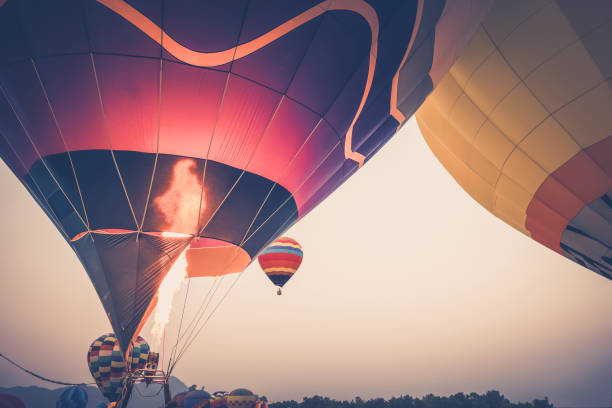 istock Vintage Hot Air Balloons 680346384