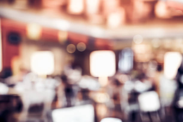 istock Blurred background ,Customer at restaurant blur background with bokeh 680352248