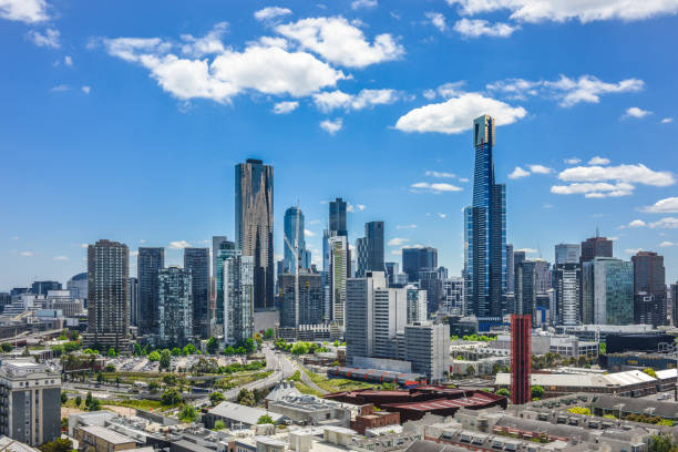 メルボルン、オーストラリア - melbourne day city skyline ストックフォトと画像