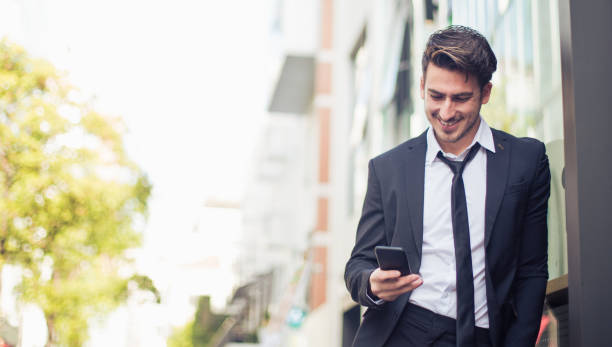 istock Modern young businessman outdoors 680356404