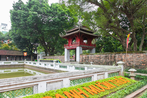 Hanoi: The Temple of Literature in Hanoi, Vietnam.