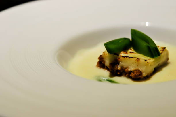 istock dish decoration, the dish dinner set in the five star hotel 680359624
