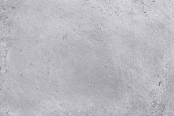 istock aluminium texture background, scratches on stainless steel. 680360376