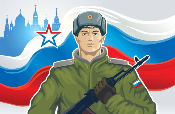 bildbanksillustrationer, clip art samt tecknat material och ikoner med rysk soldat - kavallerist människoroller