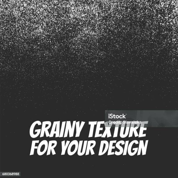 Grainy Dust Or Snow Grunge Texture Stock Illustration - Download Image Now - Retro Style, Backgrounds, Sketch