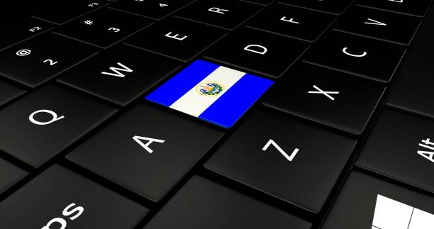 istock El Salvador flag button on laptop keyboard. 680377794