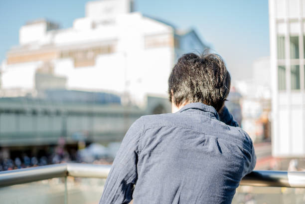 istock Depressed man at the city 680386488