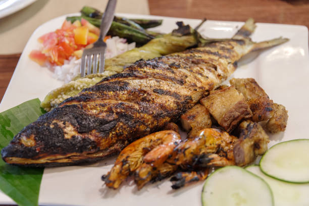 istock Filipino favorite fish grilled bangus - Milkfish 680386898