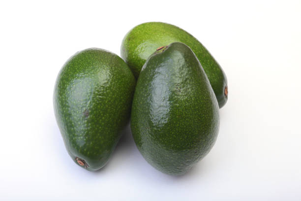 istock Fresh, green Avocado isolated on a white background. 680396050