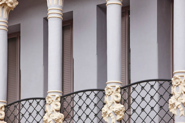 istock Modernist style balcony. Torico plaza. Teruel, Spain 680402122