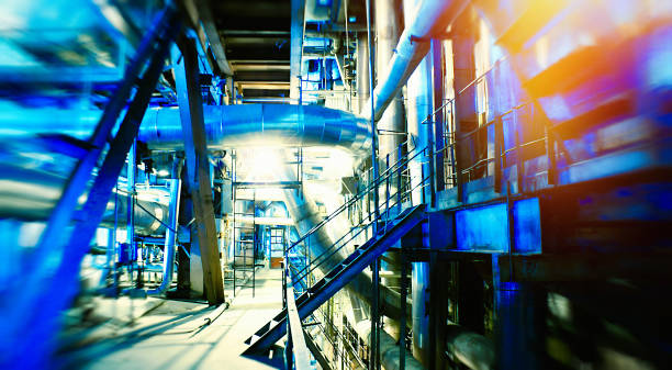 bio power plant. recycling facility stock photo