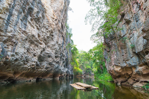 istock landscape view of canyon with mountain and river 680408468