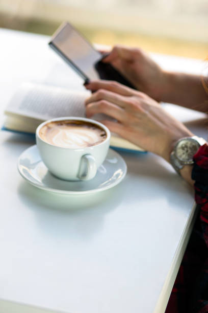 istock Student girl enjoy a coffee break. 680408870