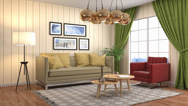 istock Interior living room. 3d illustration 680408906