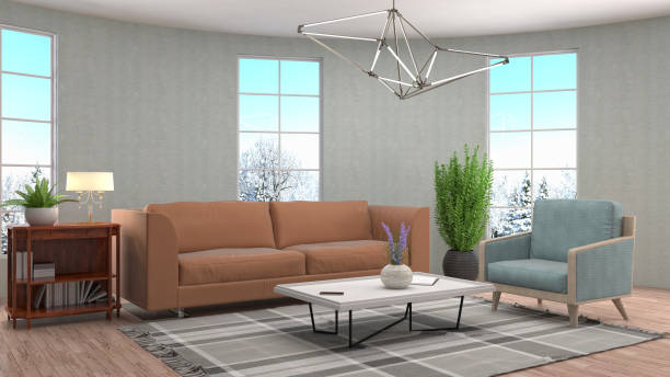 istock Interior living room. 3d illustration 680410356