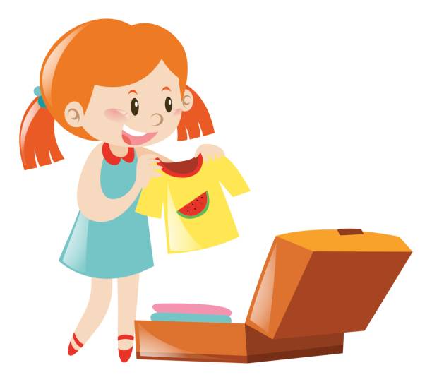 138 Kids Packing Suitcase Illustrations & Clip Art - iStock
