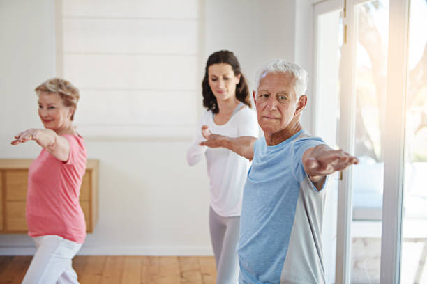 istock Staying in shape in their senior years 680424242