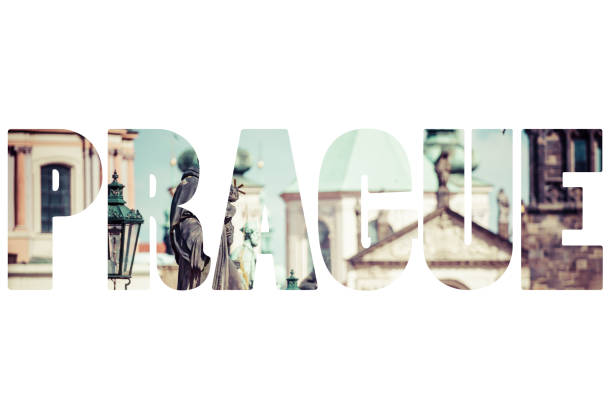 istock Word PRAGUE over city symbols. 680431106
