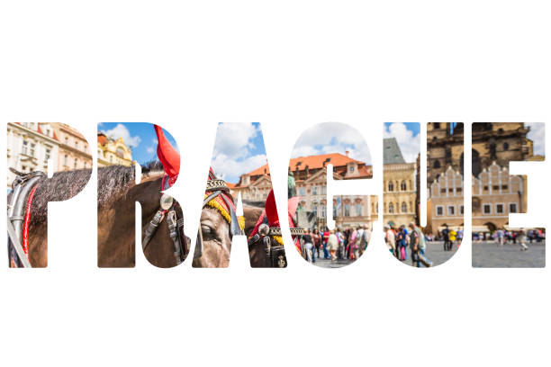istock Word PRAGUE over city symbols. 680431122