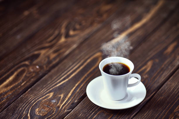 istock Strong coffee on the wooden background. Fresh coffee. 680431150
