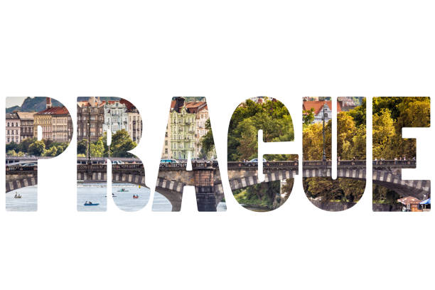istock Word PRAGUE over city symbols. 680431172
