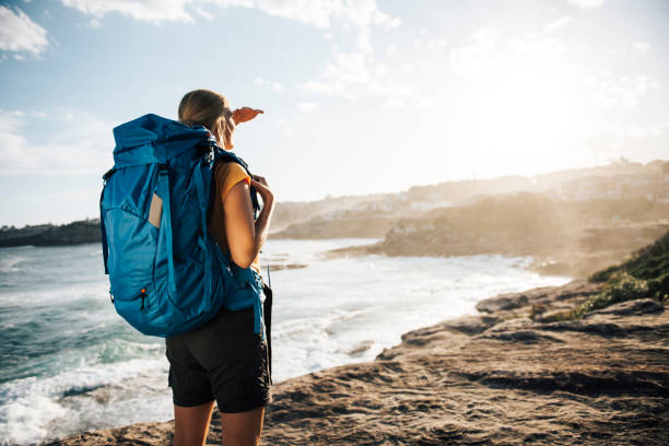 istock Girl hiker looking somwhere far away 680431258