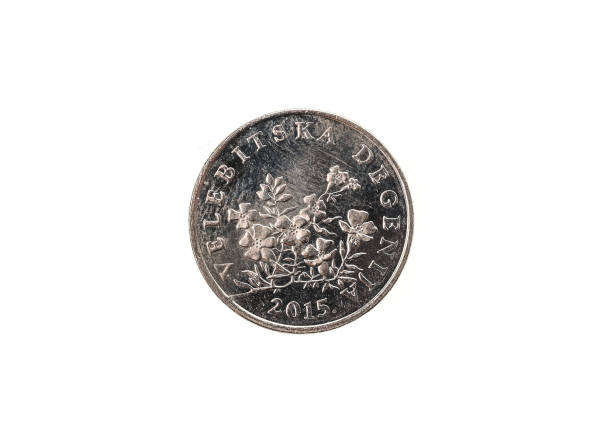 istock Old used and worn out 50 lipa coin. 680461386