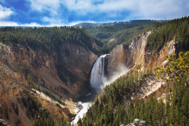 istock The well-known Yellowstone falls 680464246