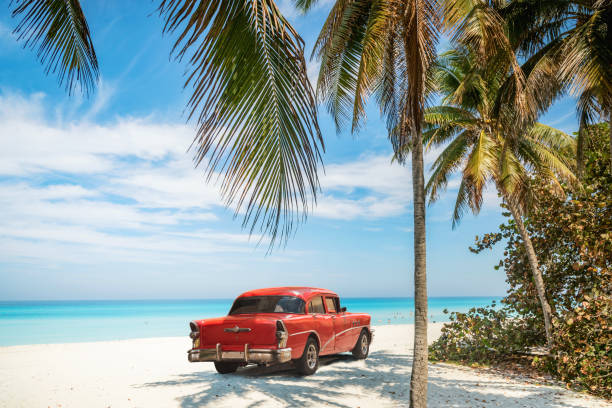 plaża varadero na kubie - cuba cuban culture car collectors car zdjęcia i obrazy z banku zdjęć