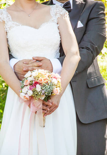 istock Bride and groom in wedding ceremony 680465170