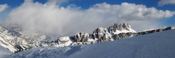 istock Croda da Lago & Lastoni di Formin, Dolomites, in winter, Veneto, Italy 680465314