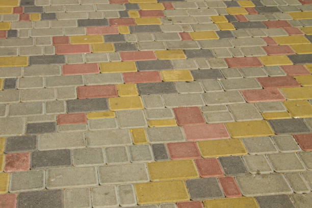 istock Sidewalk textured background. Detail of a pavement 680470640