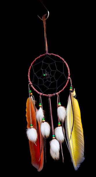 istock Feather Mobile  Indian style Swing By The Wind Blow 680474534