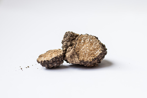 Summer truffle on white background