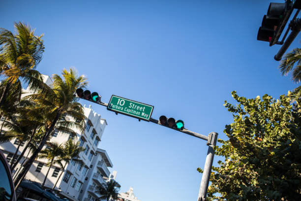 istock Road sign in Mimami 680485296