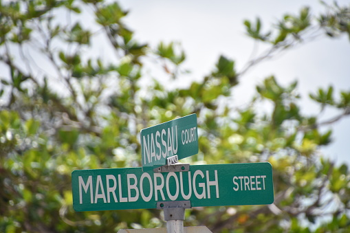 Nassau Bahamas- Street sign
